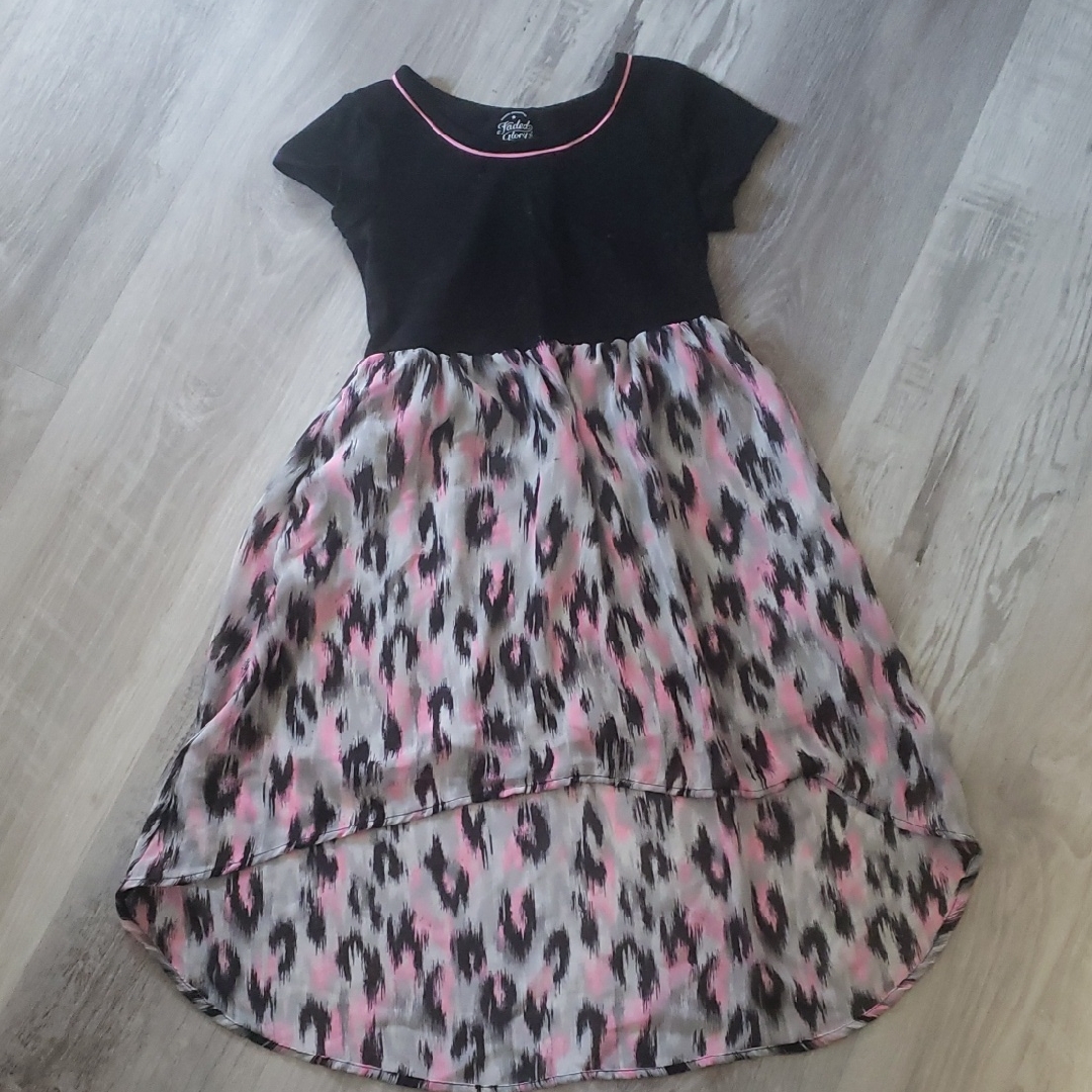 Stylish Black And Pink Kids Dress Faded Glory Size 6/6x